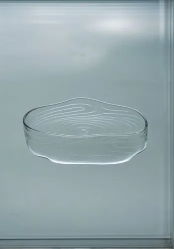 VERRE Transparent avec un motif très marqué et fond neutre
,a glass bowl in a mirrored surface,baking pan,borosilicate,corningware,iittala,glass container,casserole dish,Photography,General,Realistic