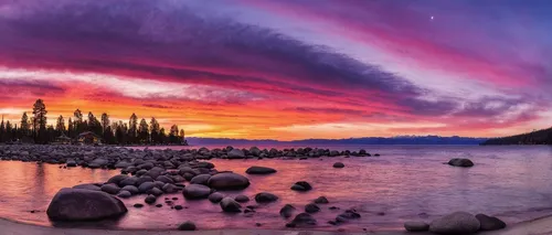 Zephyr cove sunset pano mozynm,vermilion lakes,lake tahoe,jasper national park,incredible sunset over the lake,british columbia,yukon territory,lake mcdonald,tahoe,seton lake,snake river lakes,bow val