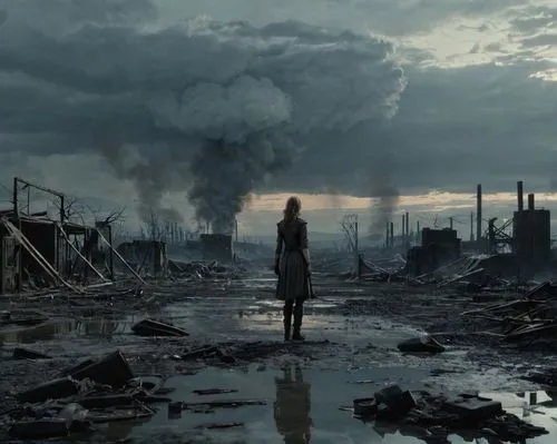 apocalyptic,post-apocalyptic landscape,post apocalyptic,apocalypse,cloverland,destroyed city,cloverfield,melancholia,chernorechye,wasteland,apocalypto,meadowland,apocalyptically,desolation,postapocalyptic,desolate,dead earth,chernovol,cloud atlas,the pollution,Conceptual Art,Fantasy,Fantasy 33