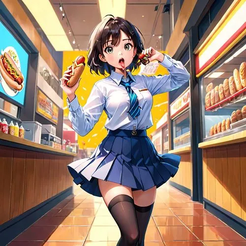 waitress,haruhi,subway,kawaii foods,fastfood,uzuki,suzumiya,vending,tsugumi,haruhi suzumiya sos brigade,kitchen shop,wendys,nogaideli,bakery,tsukiko,deli,mcada,megumi,kantai collection sailor,ice cream shop,Anime,Anime,Realistic