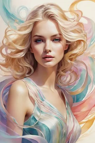 mermaid background,world digital painting,fashion vector,fluidity,blonde woman,fantasy portrait,the blonde in the river,fantasy art,portrait background,overpainting,blond girl,artist color,watercolor women accessory,mermaid vectors,boho art style,digital painting,krita,colorists,blonde girl,coloristic,Conceptual Art,Daily,Daily 32