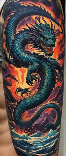 painted dragon,dragon li,dragon design,dragon fire,chinese dragon,dragon,dragon of earth,koi fish,fire breathing dragon,wyrm,fire and water,dragon boat,black dragon,dragons,hand-painted,japanese waves,mulan,koi,forearm,koi carp,Art,Classical Oil Painting,Classical Oil Painting 27