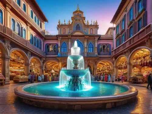 venetian hotel,venetian,piazza di spagna,dolphin fountain,piazza navona,floor fountain,city fountain,modena,trinità dei monti,mozart fountain,decorative fountains,fontana dei fiumi,fontana di trevi,dubai fountain,spa water fountain,vittoriano,monte carlo,venezia,caesar's palace,tokyo disneysea,Photography,General,Realistic