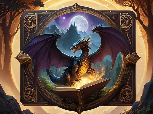 forest dragon,charizard,painted dragon,dragon,black dragon,dragon bridge,dragon design,draconic,dragon li,dragon fire,wyrm,dragons,fantasy portrait,fantasy art,fantasy picture,dragon of earth,heroic fantasy,gryphon,northrend,frame border illustration,Illustration,Retro,Retro 20