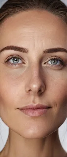 Custom face generator, realistic portrait, high-definition, detailed facial features, smooth skin texture, subtle wrinkles, bright eyes with eyelashes, natural eyebrows, rosy cheeks, soft smile, gentl