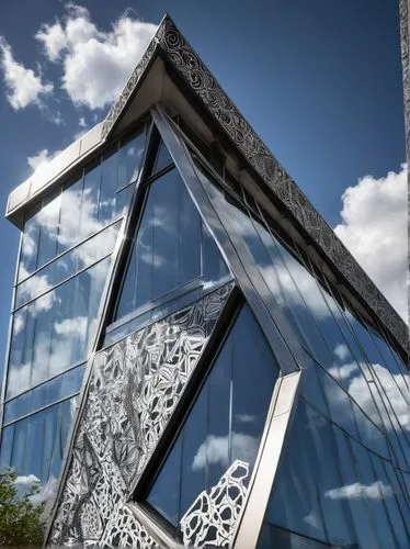 glass facade,structural glass,glass building,glass pyramid,glass facades,fractal design,cubic house,softimage,revit,mirror house,morphosis,spaceframe,investec,cube house,mathworks,frame house,steel sculpture,metal cladding,modern architecture,hypercube,Illustration,Black and White,Black and White 11