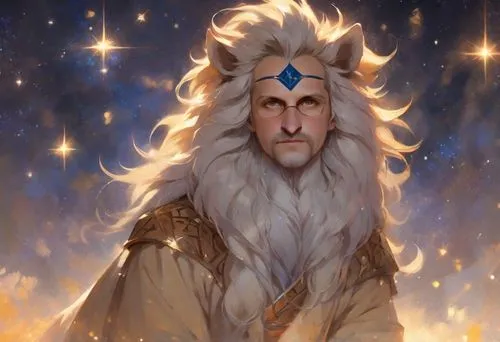 aslan,thingol,celeborn,melkor,forest king lion,aegon,seregil,ceolwulf,silmarillion,lion father,gisulf,fingolfin,fenrir,sotha,noldor,fireheart,karakas,freyr,arystan,mahavatar,Digital Art,Impressionism