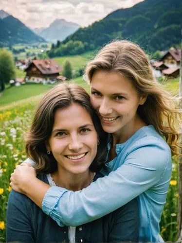 girl and boy outdoor,young couple,schwester,oberammergau,eggishorn,lake lucerne region,Photography,Documentary Photography,Documentary Photography 01