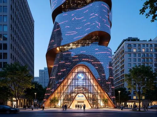 glass building,futuristic architecture,morphosis,glass pyramid,bjarke,glass facade,futuristic art museum,the energy tower,mvrdv,renaissance tower,koolhaas,hotel w barcelona,glass facades,kimmelman,hearst,french building,soumaya,copperopolis,adjaye,modern architecture