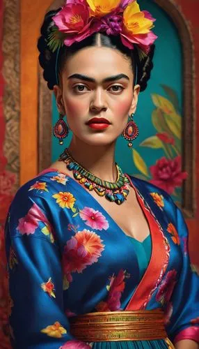 frida,mexican culture,indian art,radha,jaya,ethnic design,oriental princess,world digital painting,geisha,la catrina,khokhloma painting,portrait background,oriental painting,indian woman,geisha girl,rebana,orientalism,rosella,balinese,sari,Conceptual Art,Daily,Daily 01