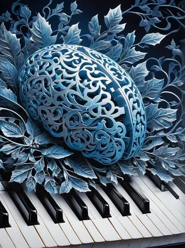 music keys,piano keyboard,pianoforte,blue chrysanthemum,pianist,pianola