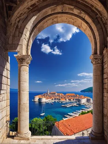 dubrovnik,dubrovnik city,dubrovnic,trogir,sveti stefan,croatia,kings landing,island of rab,adriatic,montenegro,istria,turkey tourism,hrvatska,marseille,south france,alghero,corfu,window with sea view,isola d'elba,peloponnese,Art,Artistic Painting,Artistic Painting 40