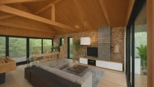 timber house,inverted cottage,log cabin,wooden beams,forest house,cabin,interior modern design,log home,the cabin in the mountains,modern living room,chalet,family room,passivhaus,fire place,home interior,small cabin,wooden house,living room,livingroom,bohlin