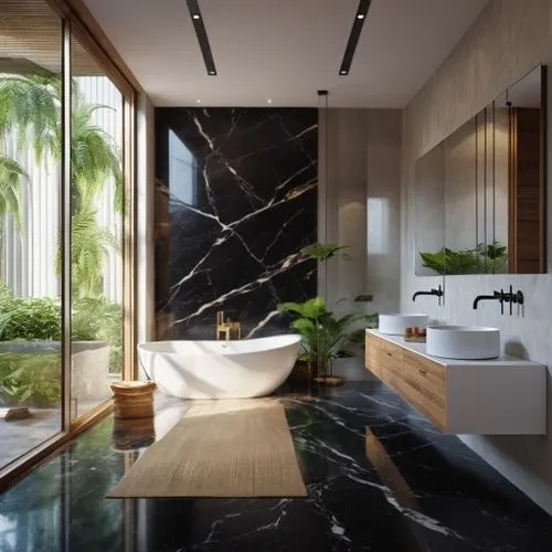 MATTE BLACK MARBLE,luxury bathroom,modern minimalist bathroom,landscape designers sydney,landscape design sydney,luxury home interior,interior modern design,shower bar,natural stone,garden design sydn