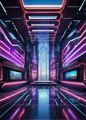 ufo interior,cyberscene,futuristic landscape,spaceship interior,supercomputer,cybercity,cyberia,futuristic,cyberview,rez,polara,supercomputers,hypermodern,cyberport,tron,cyberspace,3d background,computer room,futuristic art museum,scifi,Illustration,Vector,Vector 16