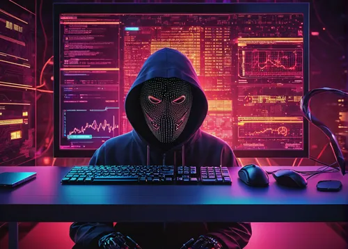 cybersecurity theme, phishing scam, steam platform, discord chat, hacker character, suspicious link, digital trap, computer screen, virtual currency, gaming account, stolen identity, malware, urgent m