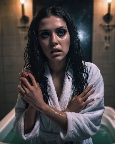 the girl in the bathtub,bathrobe,bathtub,tub,bathrobes,bath,selena gomez,bath with milk,bathwater,tatiana,rexha,baths,wet,lorde,bathtubs,in a towel,baptized,bathilde,bath oil,daya,Illustration,Realistic Fantasy,Realistic Fantasy 47