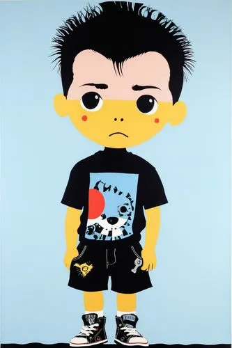 punk rock little boy,punk,omino,michihiro,stewie,fujio,grump,minny,kewpie doll,ishiaku,amination,kawakubo,rodrick,sid,bart,ishimaru,masaji,katsuhiro,punkish,punk design,shimazaki,Art,Artistic Painting