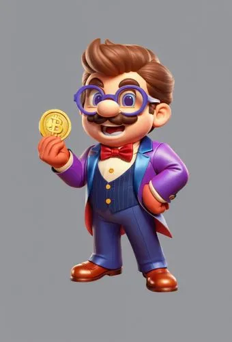 huegun,paisano,mayor,rupee,copperman,wario,Unique,3D,3D Character