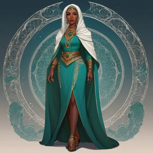 teferi,celestina,ororo,binti,nasariyah,Khalilah,Illustration,Realistic Fantasy,Realistic Fantasy 45