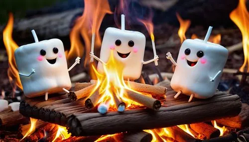 marshmallows,mallow family,marshmallow art,campfire,campfires,bonfire,fire background,real marshmallow,log fire,wood fire,marshmallow,fireside,camp fire,barbecue torches,fire wood,fires,halloween ghosts,s'more,fireplaces,burning of waste,Photography,Artistic Photography,Artistic Photography 09