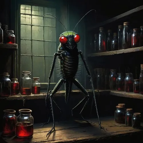 phage,bacteriophage,sci fiction illustration,plankton,mantis,insecticide,artificial fly,bombyx mori,alien,the collector,appetite,string puppet,arthropod,maraschino,macabre,hunger,vanitas,carpenter ant,pickled,the morgue,Art,Artistic Painting,Artistic Painting 49