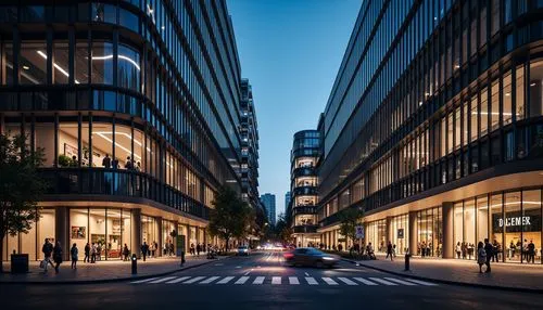 friedrichstrasse,potsdamer platz,marunouchi,nihonbashi,omotesando,ringstrasse,streetscapes,streetscape,strasse,jussieu,azabu,yurakucho,kamppi,herrengasse,paris shops,hafencity,montparnasse,city scape,business district,light trails