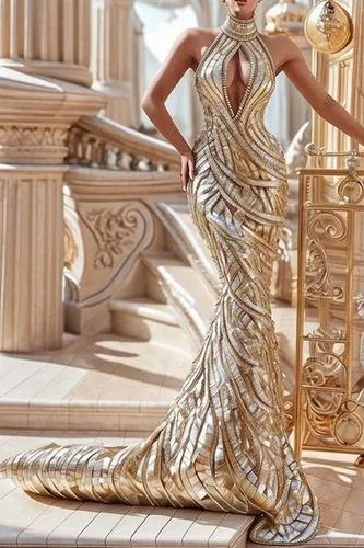 gold filigree,gold lacquer,evening dress,miss circassian,gold foil mermaid,versace,gold ornaments,gold foil,gold plated,gold foil crown,gold foil 2020,gold color,golden weddings,bahraini gold,foil and gold,art deco,haute couture,ball gown,gold glitter,queen cage