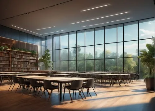 study room,school design,lecture room,schoolrooms,classroom,reading room,schoolroom,classrooms,class room,lecture hall,conference room,daylighting,board room,snohetta,3d rendering,renderings,meeting room,library,desks,conference table,Illustration,Black and White,Black and White 08