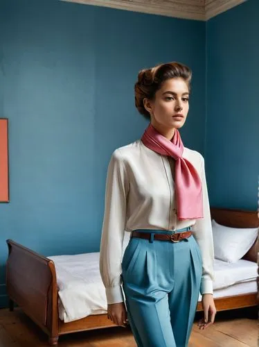 chambermaid,menswear for women,vintage fashion,ektachrome,woman in menswear,overcoats,retro woman,50's style,turquoise wool,karmin,housecoat,mazarine blue,hande,chambray,audrey hepburn,retro women,housekeeping,pastels,cashmere,marni,Photography,Documentary Photography,Documentary Photography 19