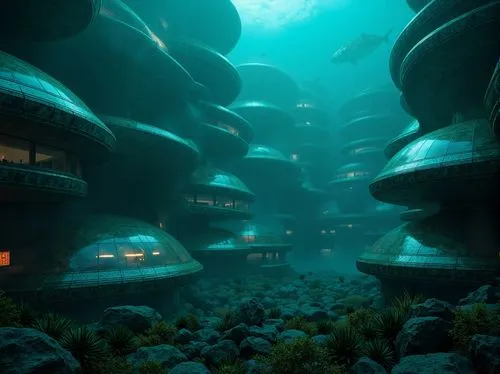 underwater playground,aquarium,underwater landscape,futuristic landscape,underwater oasis,arcology,aquaculture,undersea,underwater background,oceanarium,aqua studio,marine tank,ocean underwater,coral reef,ocean floor,seaquarium,oceanica,seafort,aquariums,alien world