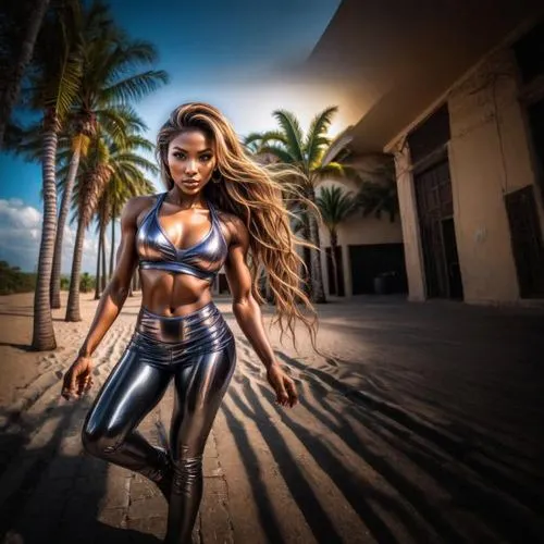 toni,warrior woman,santana,ebony,photo session in bodysuit,latex clothing,fitness model,muscle woman,bodypaint,maria bayo,warrior pose,latex,woman strong,brazilianwoman,fitness and figure competition,fusion photography,abs,african american woman,femme fatale,fierce