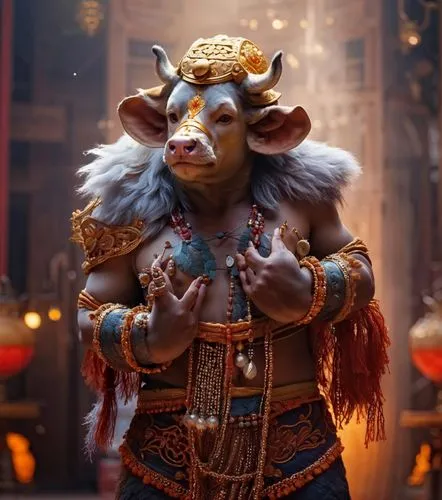 janmastami,tribal bull,yak,ramayan,yogi,hindu,ram,minotaur,ganesha,ori-pei,babi panggang,aladha,garuda,ganpati,vishuddha,shaman,hare krishna,bansuri,anglo-nubian goat,hanuman