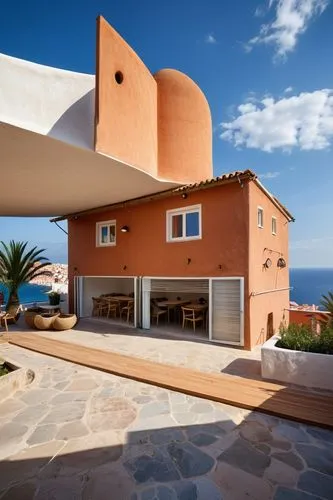 dunes house,the balearics,holiday villa,holiday home,balearic islands,corten steel,luxury property,cubic house,roof tile,exterior decoration,ibiza,roof terrace,casa fuster hotel,modern architecture,private house,beach house,cube house,modern house,residential house,balearica,Photography,General,Realistic