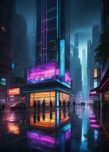 cybercity,cyberpunk,futuristic landscape,guangzhou,cybertown,shanghai,cityscape,cyberport,futuristic,kowloon,fantasy city,cyberscene,harbour city,tokyo city,synth,cyberworld,cityzen,rain bar,bladerunner,shinjuku,Conceptual Art,Oil color,Oil Color 06