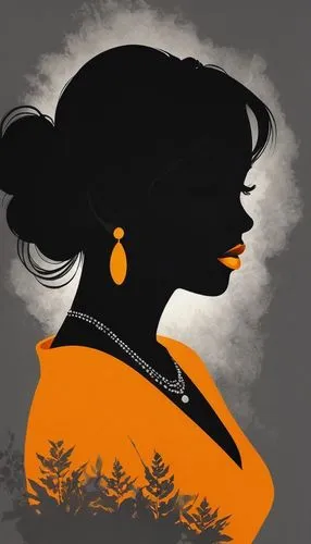 woman silhouette,katniss,yellow orange,orange blossom,women silhouettes,silhouette art,rosa ' amber cover,female silhouette,clementine,orange jasmine,marigold,retro flower silhouette,orange yellow,mermaid silhouette,bhutan,digital illustration,mulan,indian woman,kumquat,orange,Illustration,Black and White,Black and White 31