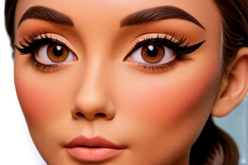 doll's facial features,natural cosmetic,cosmetic,beauty face skin,realdoll,cosmetic brush,eyes makeup,gradient mesh,airbrushed,3d rendered,women's cosmetics,contour,anime 3d,cosmetics,retouch,eyelash extensions,women's eyes,3d rendering,make over,animated cartoon,Unique,3D,Clay