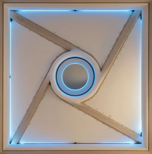 Gypsum decoration in the ceiling of a room with hidden LED lighting,a ceiling light with a round hole cut out,ceiling light,ceiling lamp,ceiling ventilation,wall light,velux,turrell,Photography,Genera