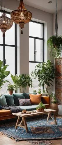 house plants,modern decor,scandinavian style,houseplants,loft,contemporary decor,mid century modern,houseplant,apartment lounge,hanging plants,living room,home interior,interior decor,boho art style,danish furniture,boho,interior design,green living,decor,livingroom,Art,Classical Oil Painting,Classical Oil Painting 18