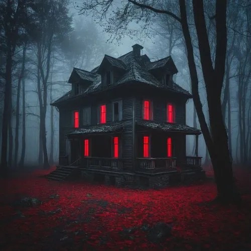 house in the forest,creepy house,haunted house,the haunted house,lonely house,witch's house,Photography,Documentary Photography,Documentary Photography 08