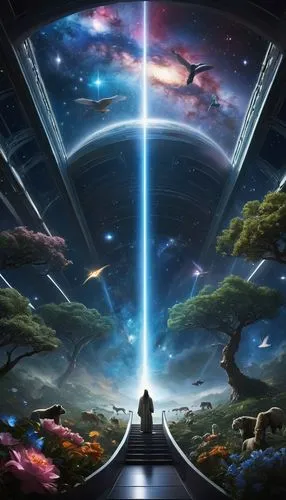 astral traveler,the mystical path,universe,space art,journey,enlightenment,beyond,wayfinder,the universe,univers,extradimensional,akashic,audiogalaxy,spaceborne,fantasy picture,universes,cosmogony,navigated,jablonsky,the path,Conceptual Art,Fantasy,Fantasy 11