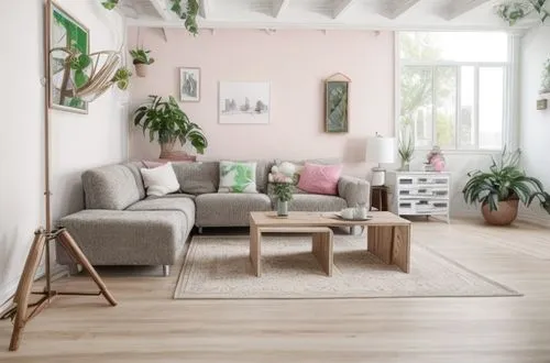 danish furniture,scandinavian style,livingroom,living room,soft furniture,pink chair,modern decor,home interior,shared apartment,danish room,sitting room,sofa tables,sofa set,house plants,the living room of a photographer,furniture,apartment lounge,an apartment,contemporary decor,modern room,Interior Design,Living room,Modern,German Minimalism