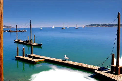 table bay harbour,bay of islands,sailing boats,sausalito,wooden boats,sailboats,boat harbor,boat dock,arousa,waiheke,argentario,esterel,boatshed,marin county,moorings,san francisco bay,chiloe,old jetty,bay water,dock,Illustration,American Style,American Style 08