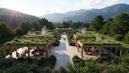 ecovillages,ecovillage,amanresorts,lefay,monastery garden,tulou,naboo,caravanserais,alpine village,ecoterra,caravanserai,soryan,ecotopia,ptdc,alpine pastures,mountain settlement,urubamba,permaculture,everwood,render