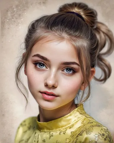 girl portrait,world digital painting,digital painting,girl drawing,mystical portrait of a girl,young girl,Photography,Documentary Photography,Documentary Photography 16