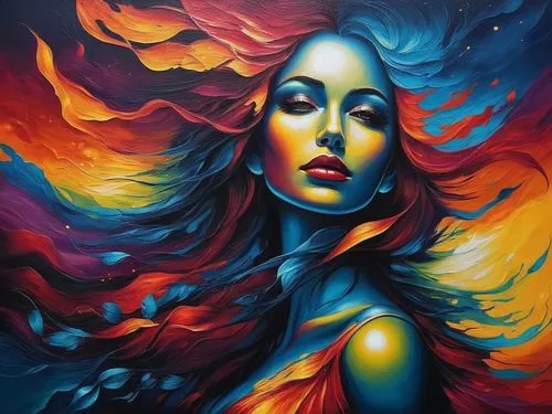 Painting Abstract Body Art Oil Painting
,oil painting on canvas,bohemian art,seni,art painting,colorful background,welin,dream art,pintura,melisandre,vibrantly,persephone,nebula,andromeda,virgo,fantas