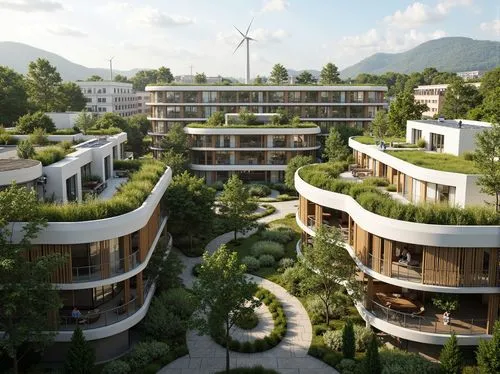 ecovillages,europan,interlace,ecovillage,3d rendering,residencial,ecotopia,inmobiliaria,futuristic architecture,bendemeer estates,residential,terraces,fresnaye,cohousing,cube stilt houses,terraformed,maisonettes,penthouses,immobilier,condominia