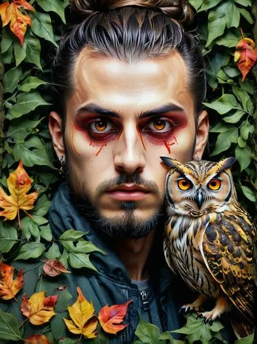 persian poet,owl background,owl art,rami,fantasy portrait,owl nature,owl,alkan,haakan,ealdwulf,abderahmane,oil painting on canvas,chrysanthos,owl drawing,digital painting,vetinari,owlman,aykut,volkan,oil on canvas,Conceptual Art,Daily,Daily 22