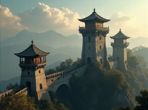 wudang,summit castle,tianyang,xiangshan,wenchuan,yangshao,castle keep,zhangjiagang,jiangyan,tianxia,summer palace,xiangcai,watch tower,baoqing,dujiangyan,huangshan,dedovshchina,liangjiang,huashan,lianjiang,Photography,General,Realistic