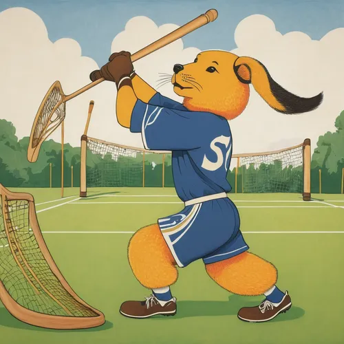 dog sports,animal sports,hurling,field lacrosse,lacrosse,ball hockey,beagador,hockey,shinty,field hockey,skater hockey,sports,power hockey,dog illustration,playing sports,dodger dog,women's lacrosse,floor hockey,stick and ball sports,finnish hound,Illustration,Retro,Retro 23